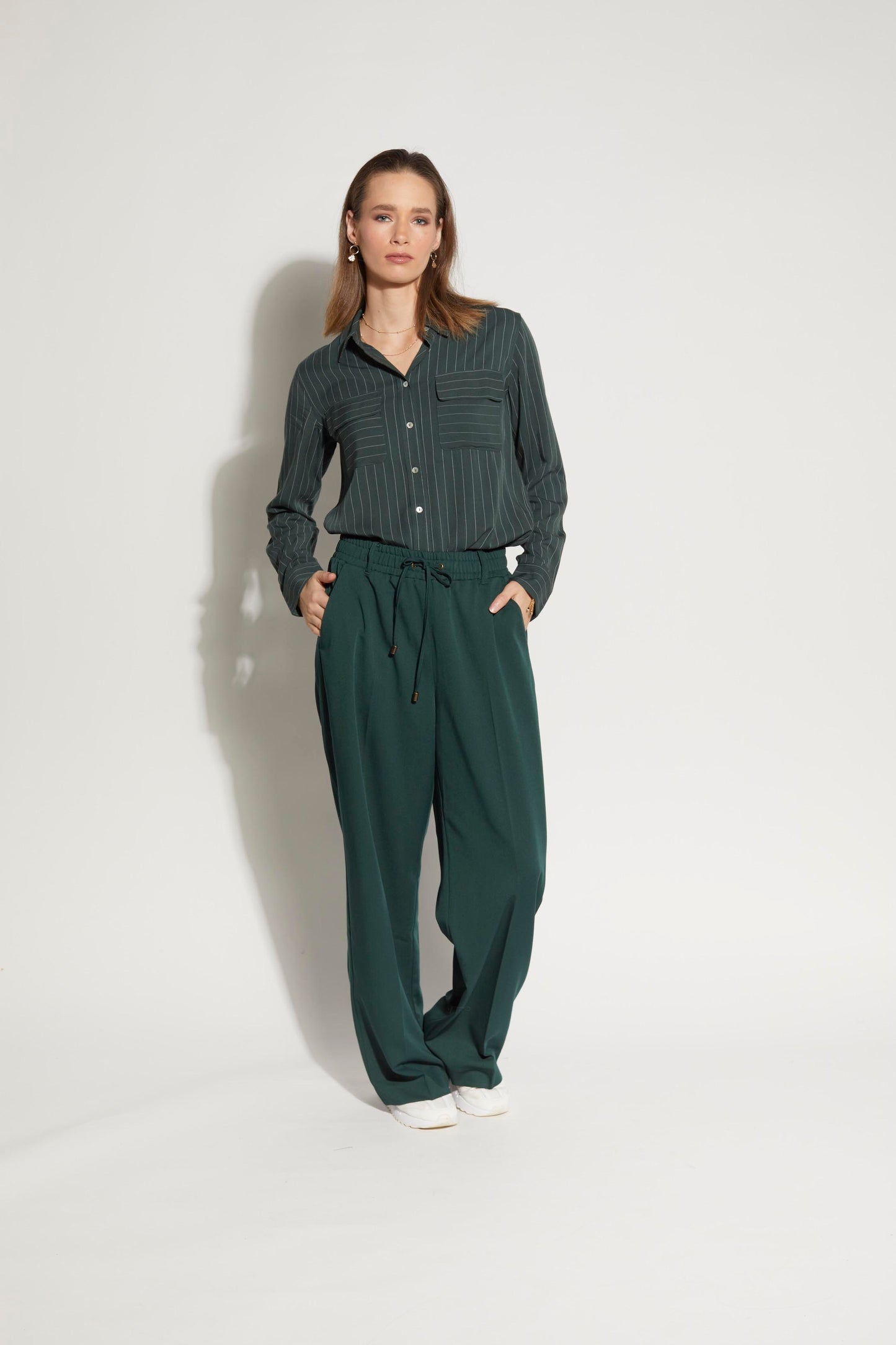 8000L - Boss Shirt - Evergreen Stripe