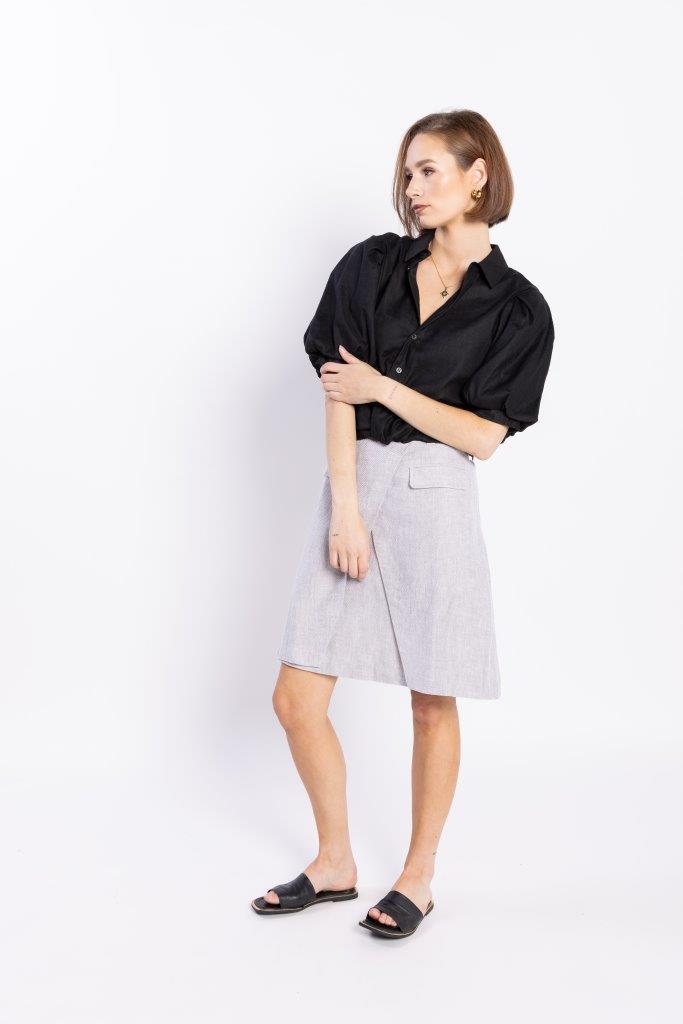 8019L - GROOVE SHIRT - BLACK