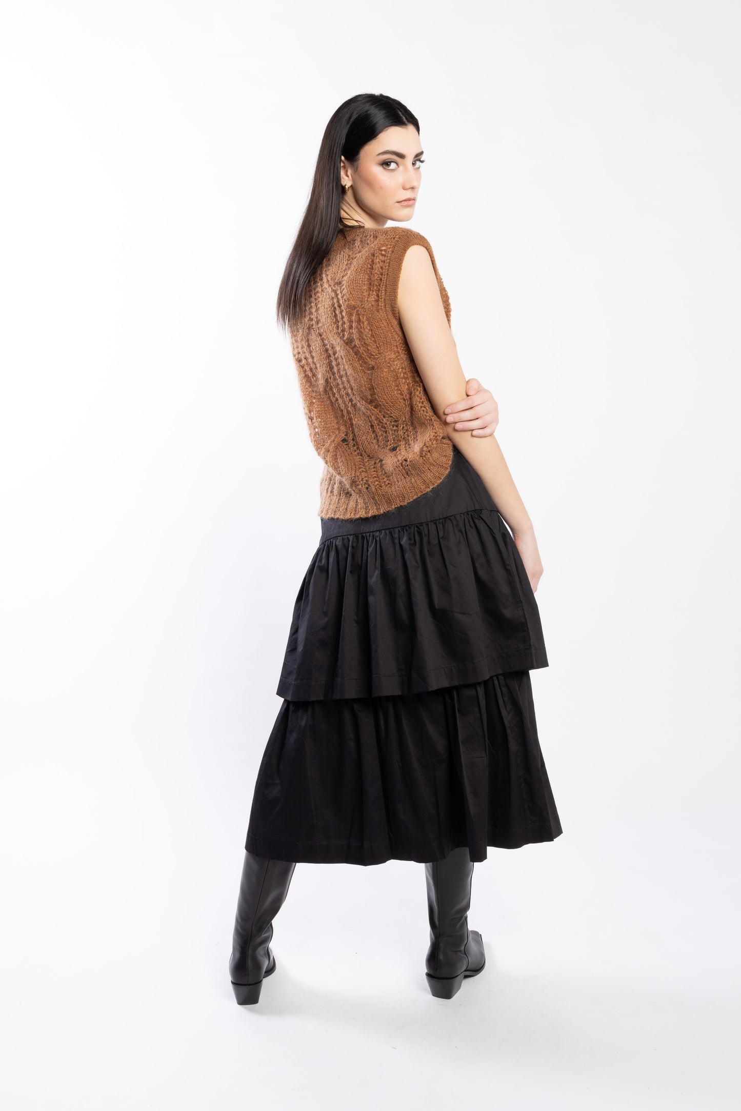 6057L - West Skirt - Black
