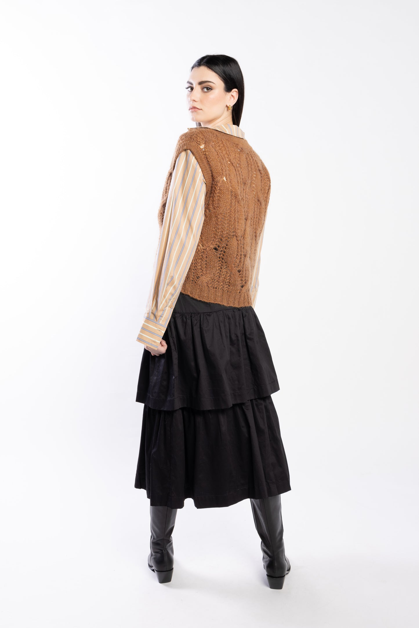 6057L - West Skirt - Black
