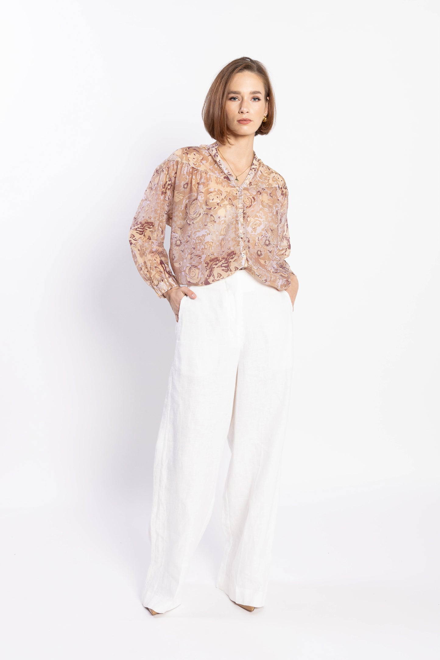 4063L - Saunter Pant - White