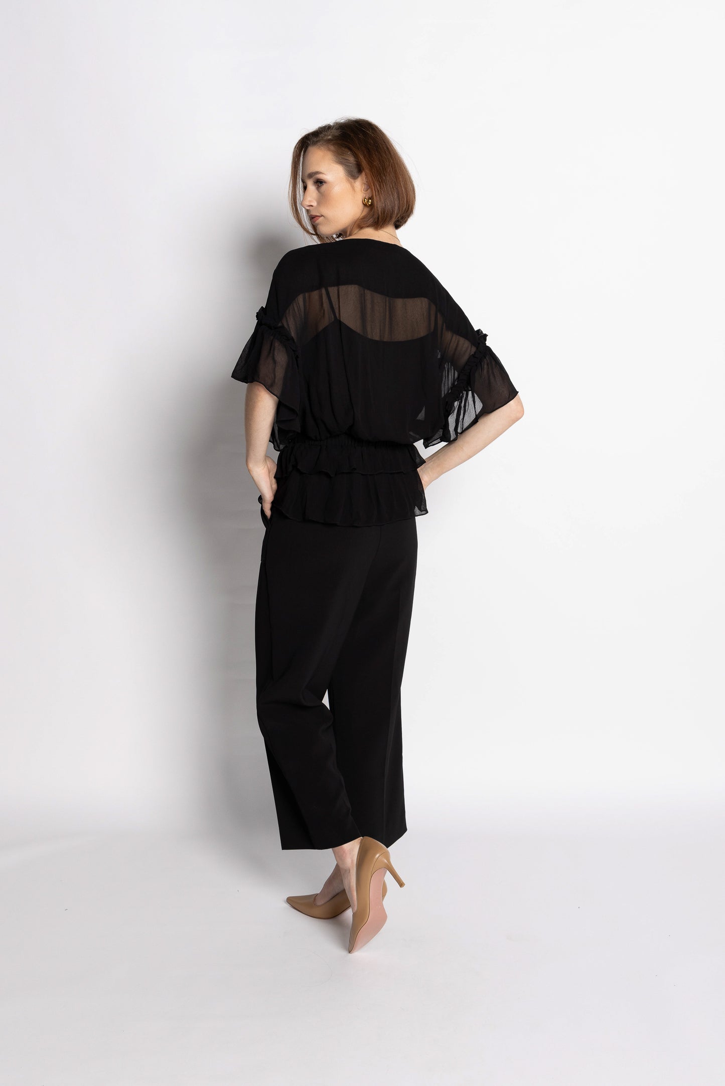 1230L - Brooke Blouse - Black