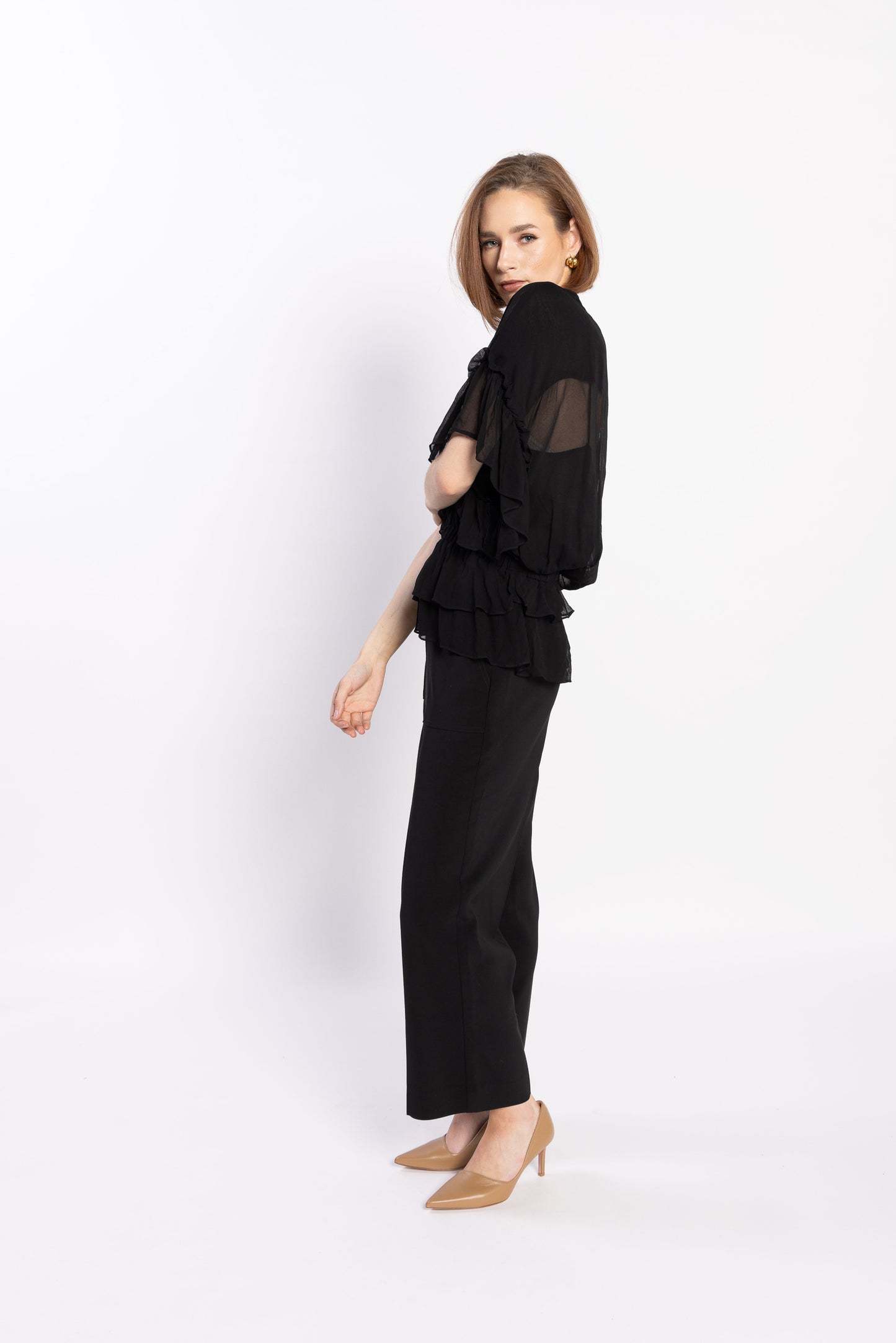 1230L - Brooke Blouse - Black