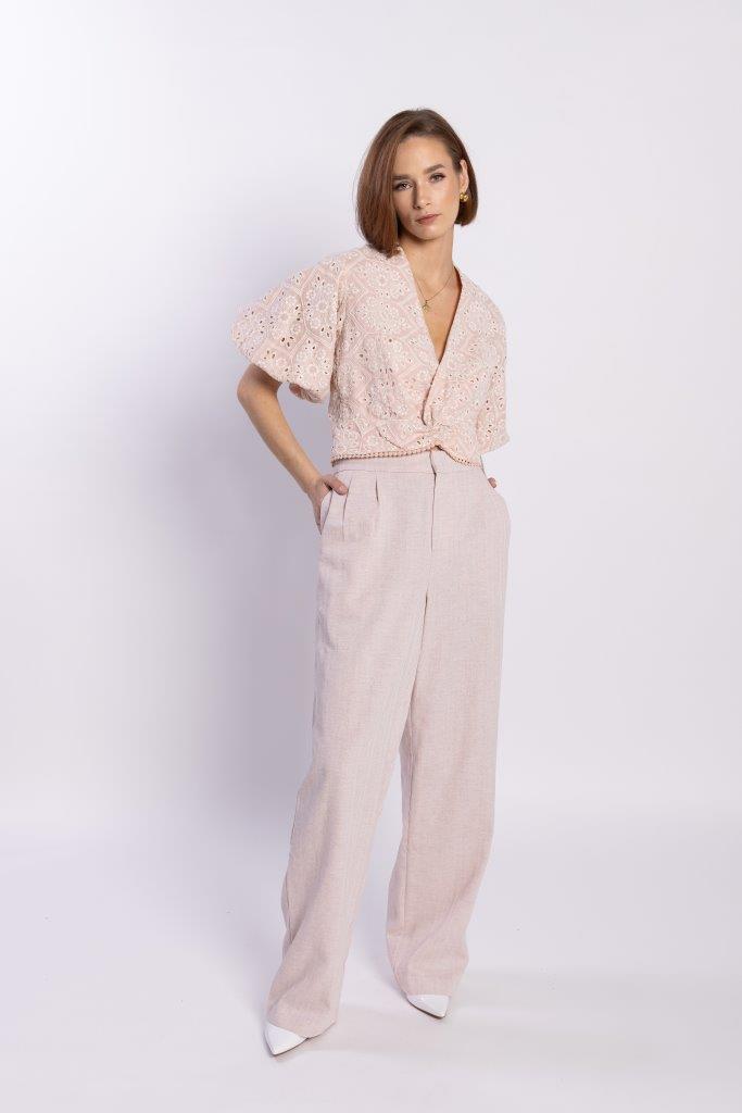 1288L - Tilly Top - Pink Anglaise