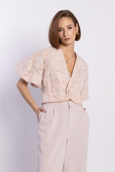 1288L - Tilly Top - Pink Anglaise