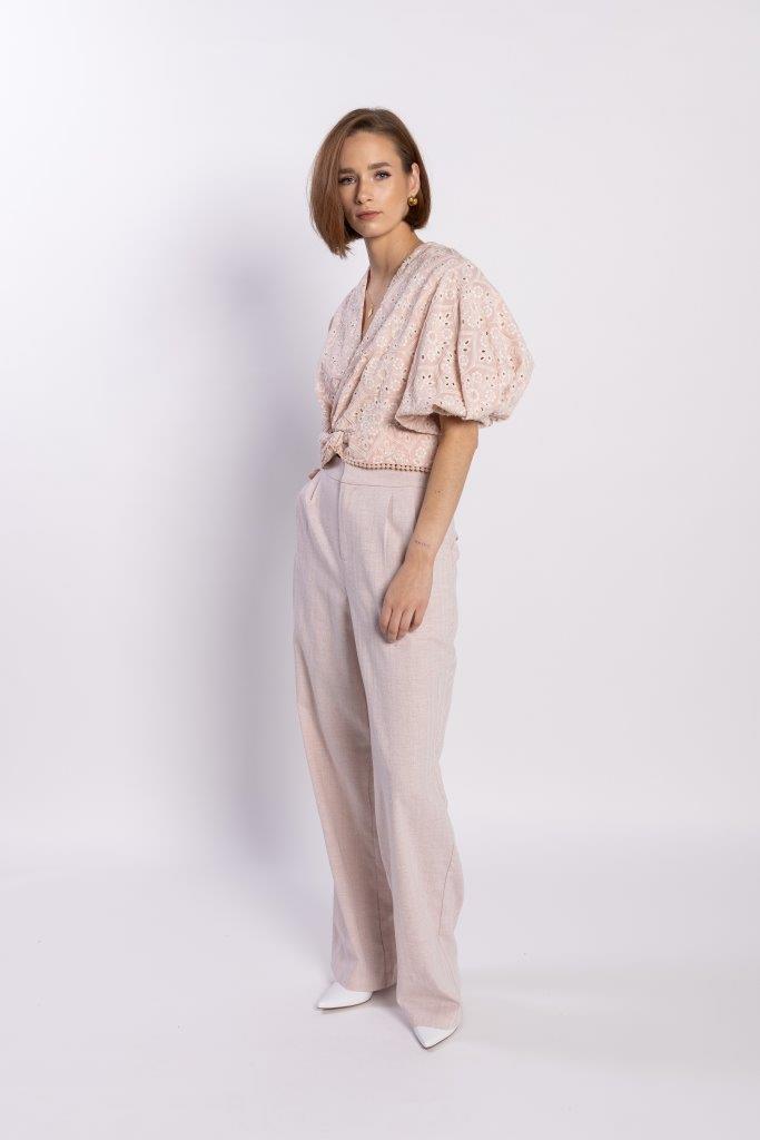 1288L - Tilly Top - Pink Anglaise