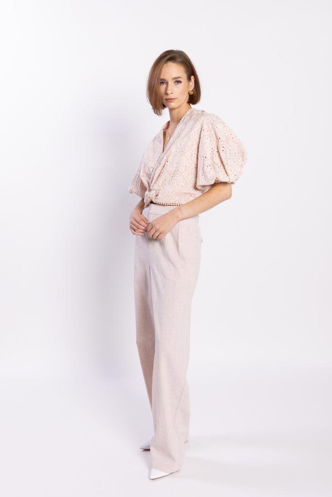 1288L - Tilly Top - Pink Anglaise