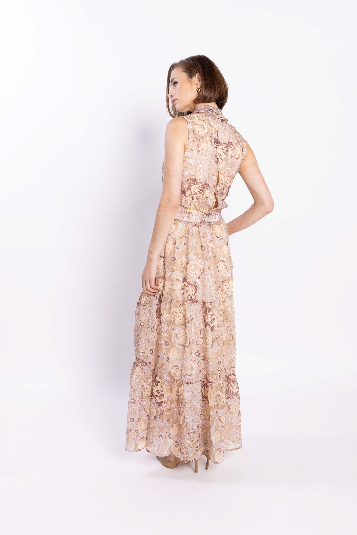 2145L - MELROSE DRESS - GOLD ROSE
