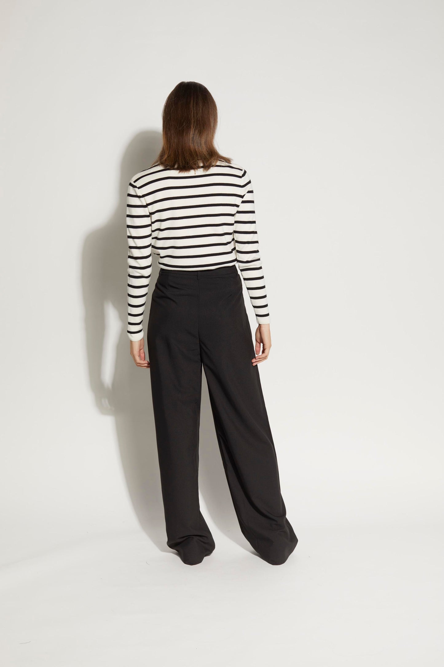 3062L - Mime Sweater - White/Black Stripe