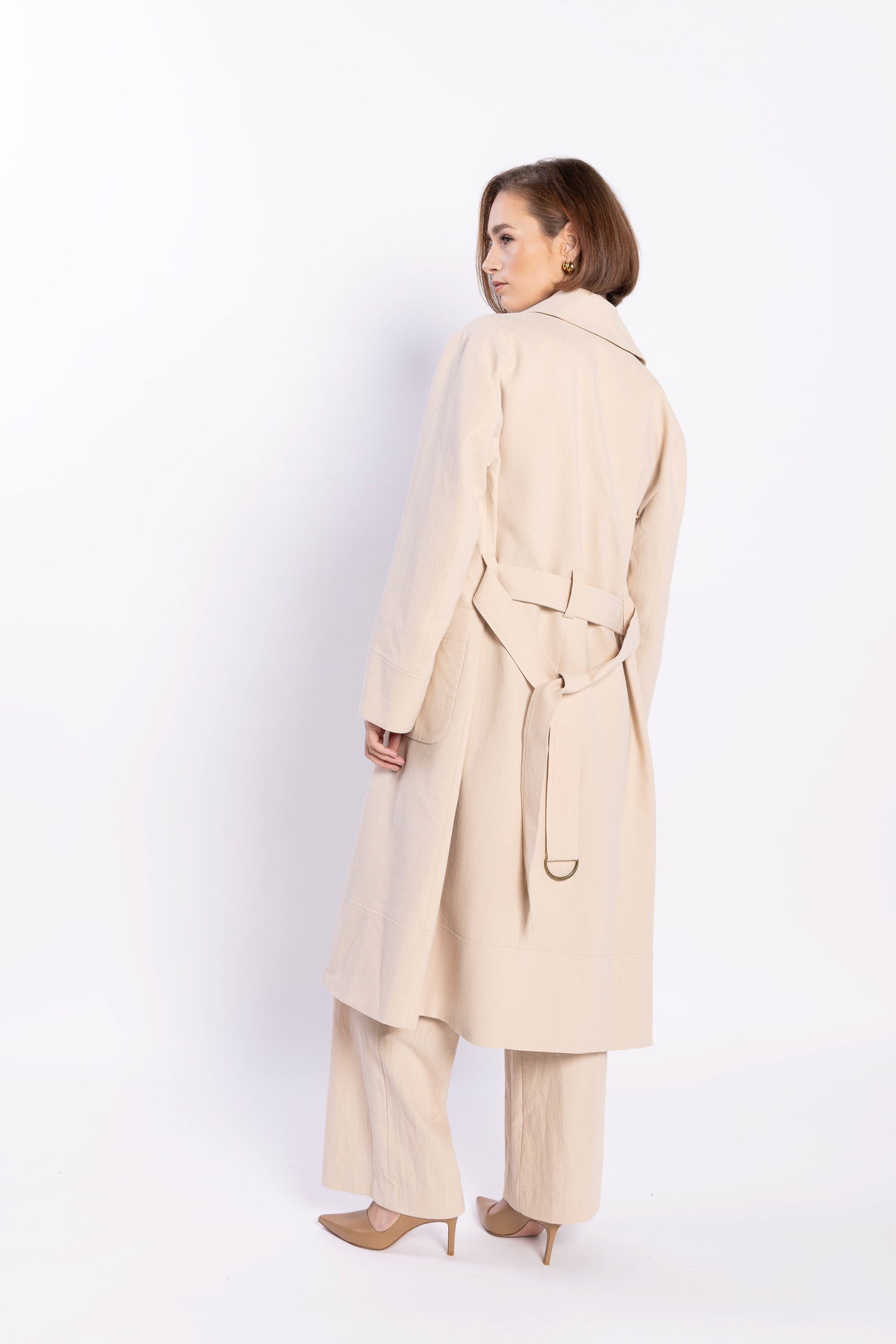 5049L - RIDGE TRENCH COAT - TAUPE