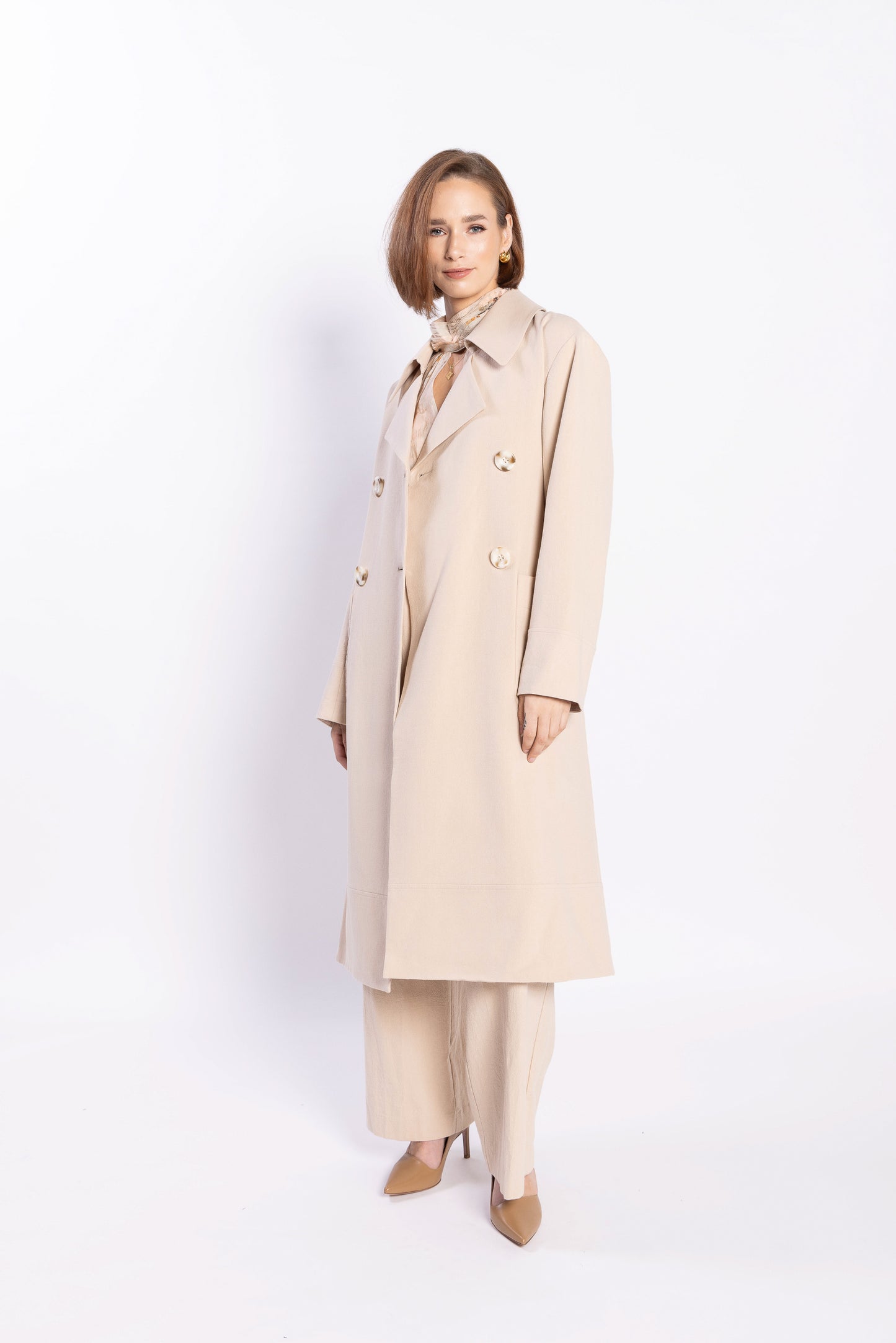 5049L - RIDGE TRENCH COAT - TAUPE