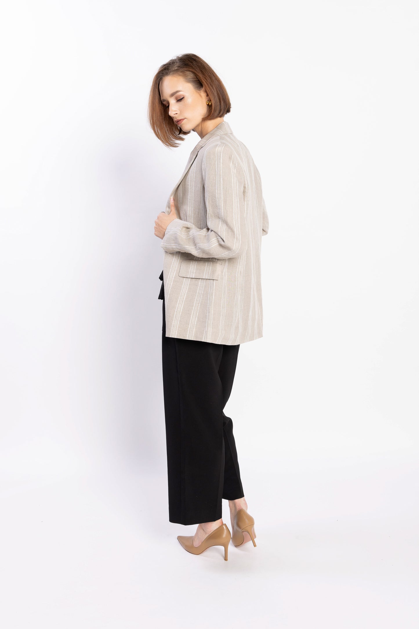 5051L - LIVING BLAZER - NATURAL STRIPE