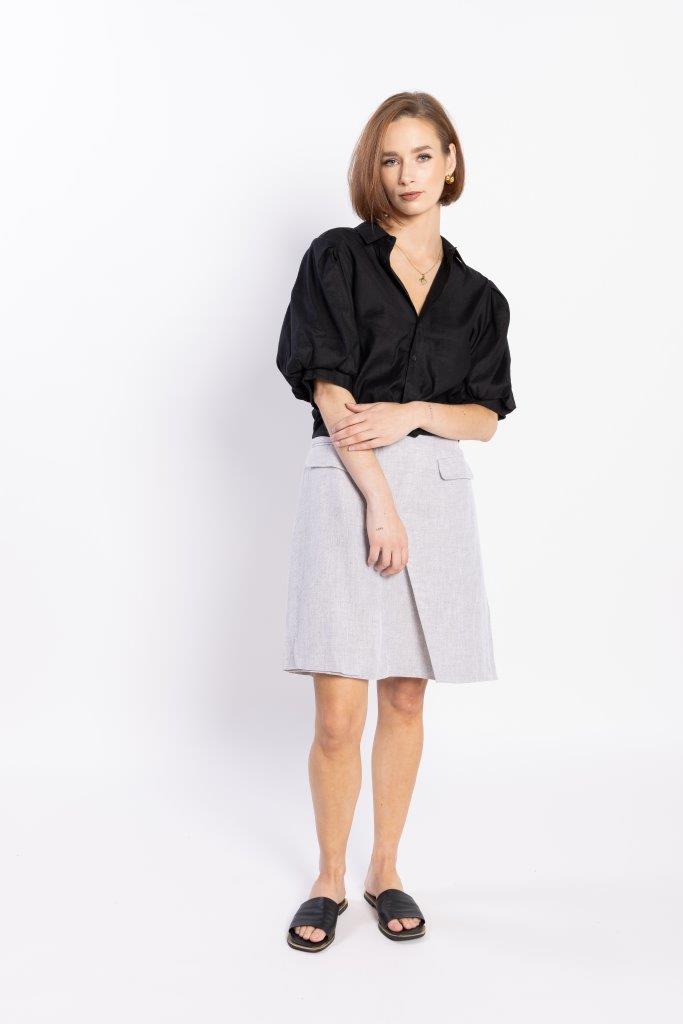 8019L - GROOVE SHIRT - BLACK