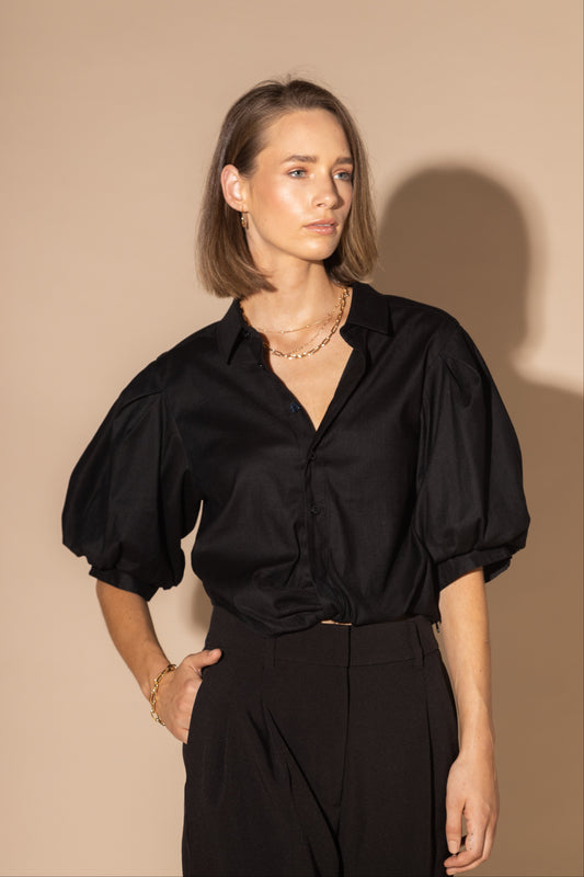 8019L - GROOVE SHIRT - BLACK