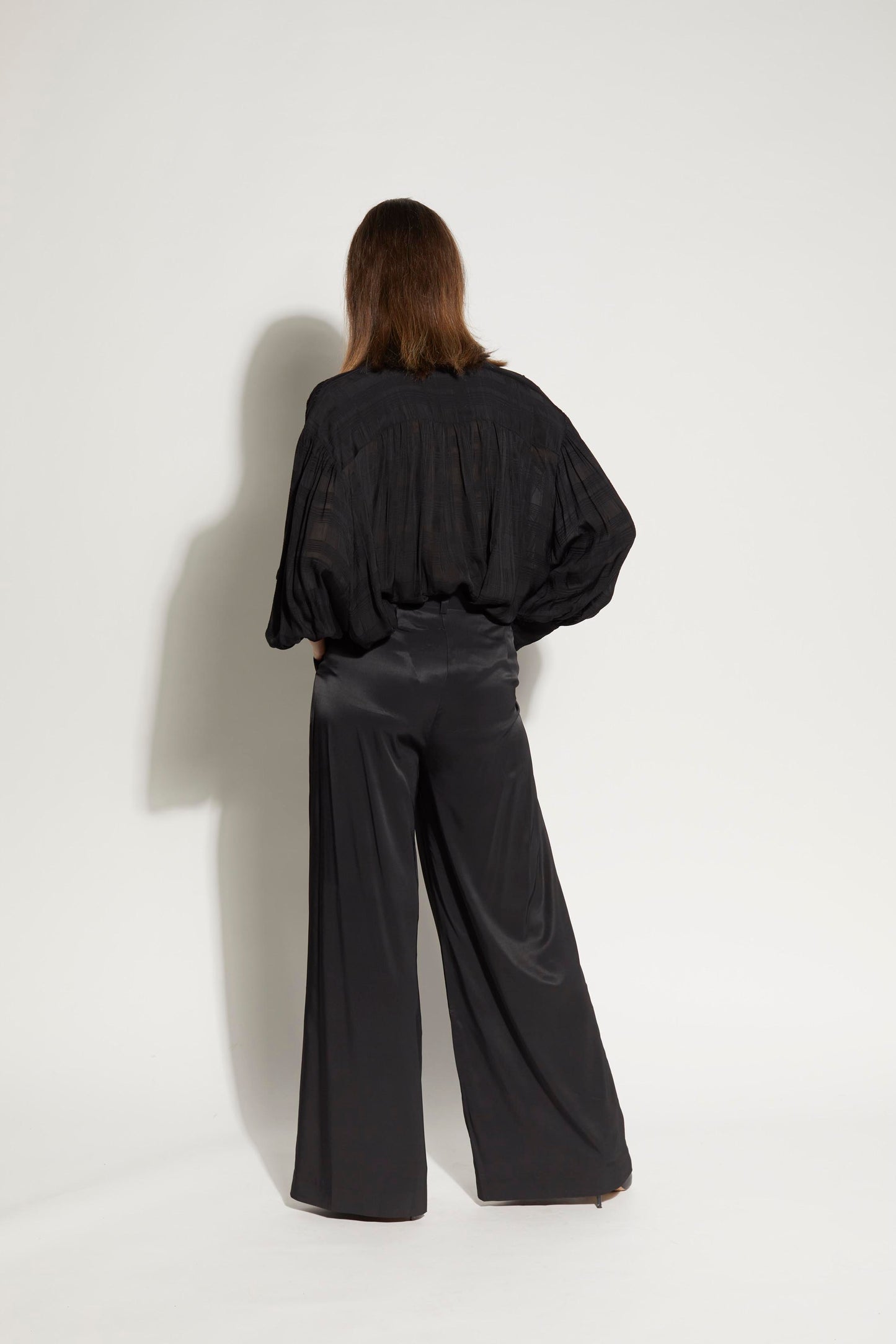 4051L - Bond Pant - Black Satin