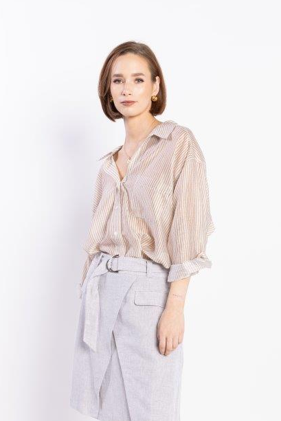 8035L - Sundown Shirt - Natural Stripe
