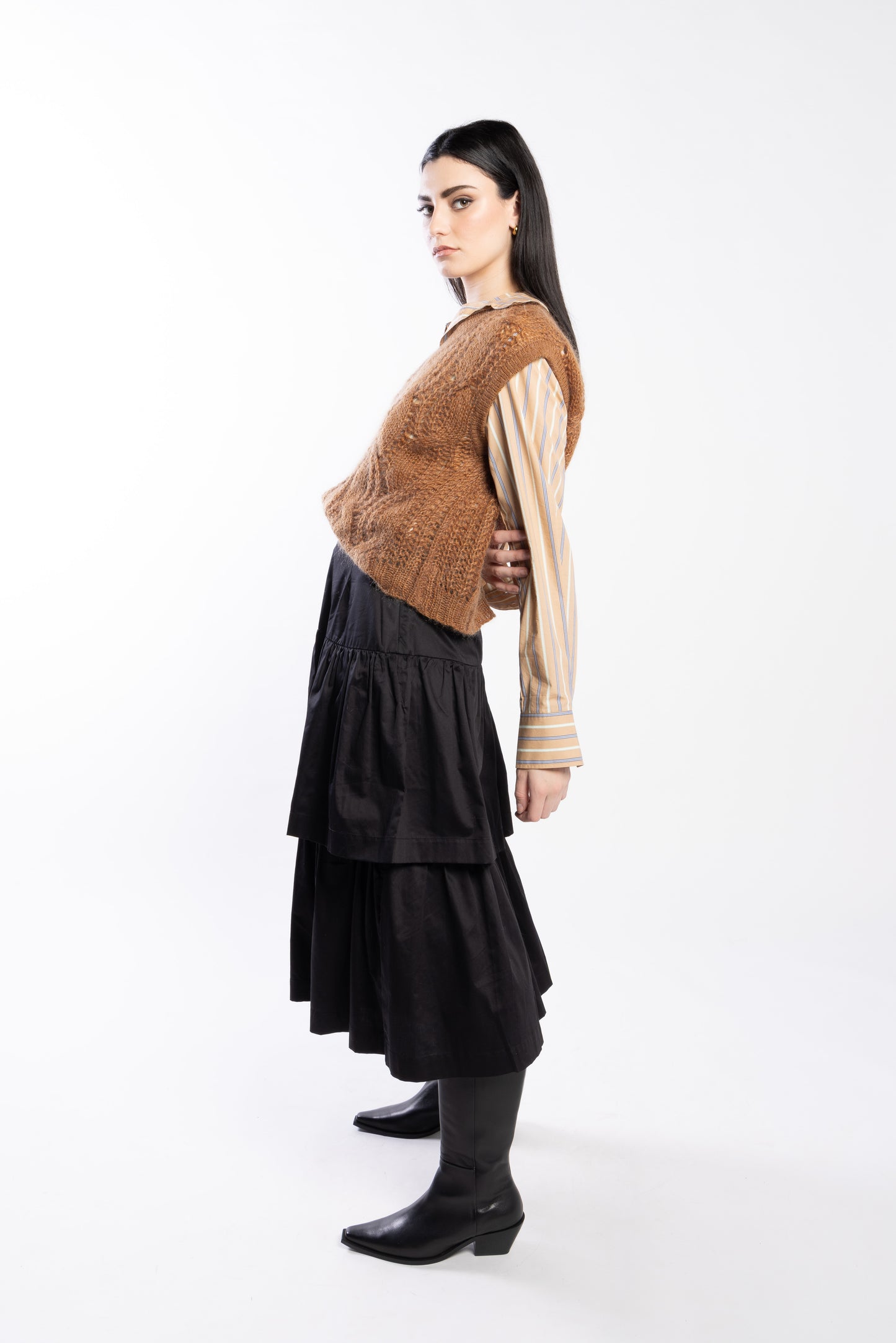 6057L - West Skirt - Black