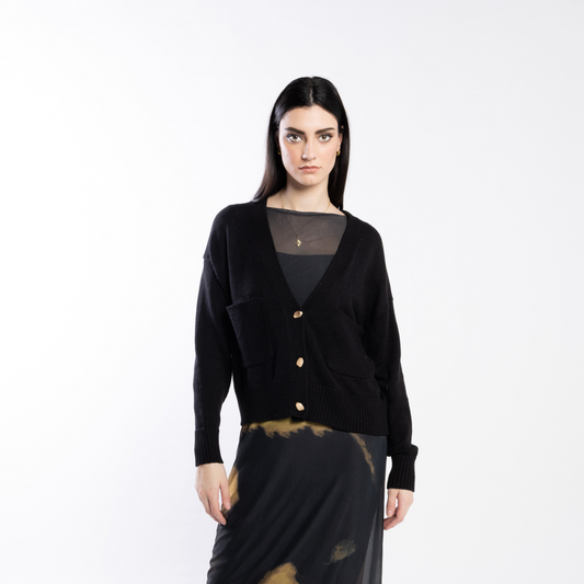 3064L - Vespa Cardi - Black